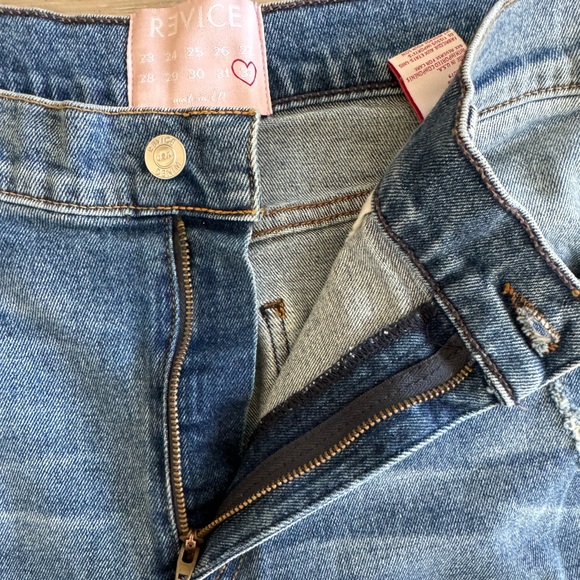 Revice Denim USA destroyed distressed Medium wash Jeans Size 32 - Picture 8 of 9